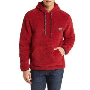 FAHERTY | BFCM High Pile Fleece Hoodie | Men's M GORGEOUS Cherry red SUper soft